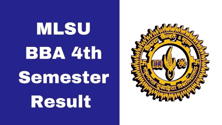MLSU BBA 4th Semester Result 2025 PDF Download