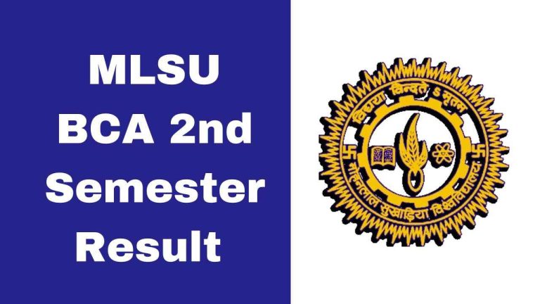 MLSU BCA 2nd Semester Result 2025 PDF Download