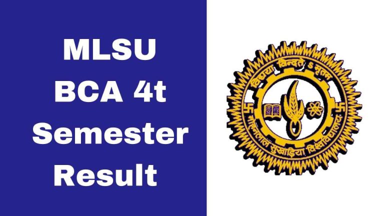 MLSU BCA 4th Semester Result 2025 PDF Download